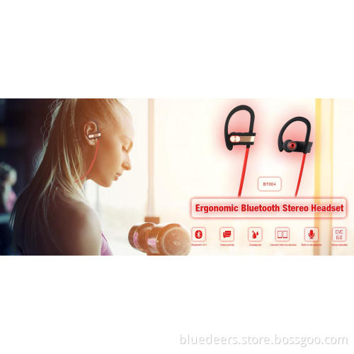Water Proof Ergonomic Bluetooth Stereo Headset
